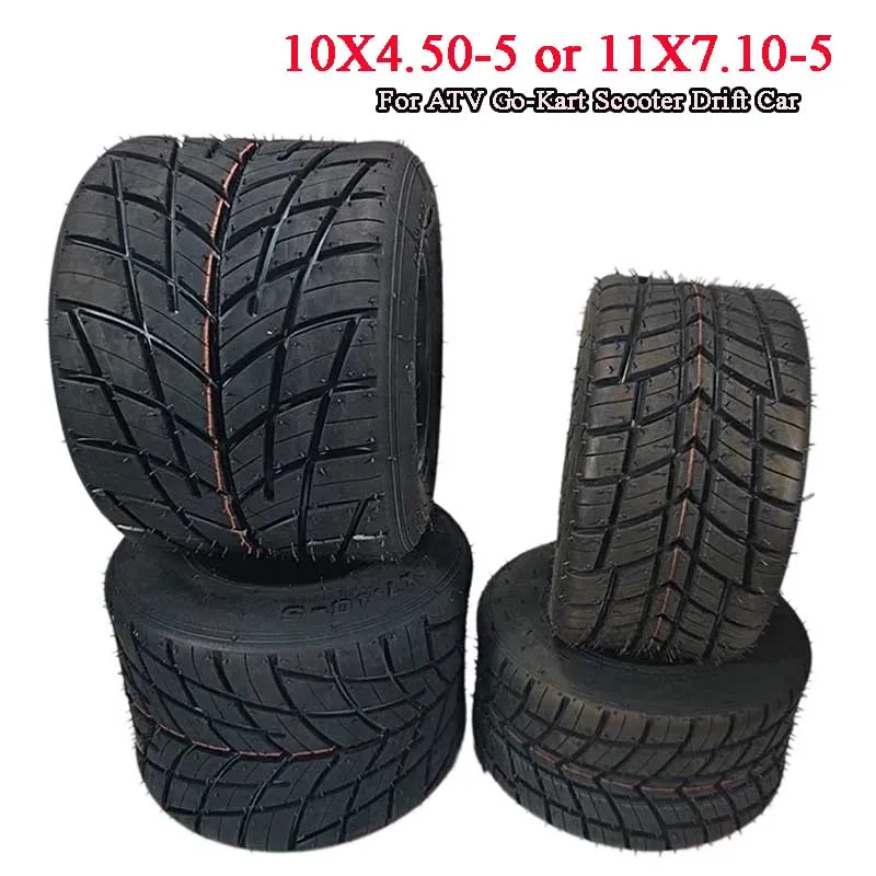 Used For Racing Kart Tires 5 Inch Kart 11x7.10-5 10X4.50-5 Anti-skid Rain Tire Tubeless Tire  Accessories