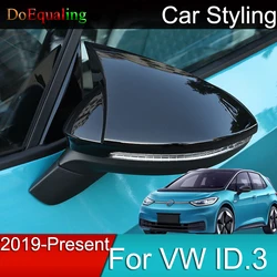 Horns Rear View Mirror Housing Cover  Car Accessories Interior for Volkswagen VW ID.3 ID3 1st Cupra Born 2022 2021 2020 2019