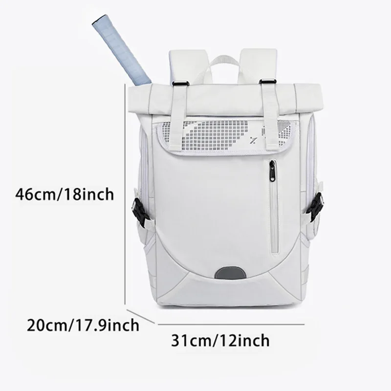 【Causal Backpack】Separated Shoes Compartment Thicken Tennis Backpack Large Capacity Multifunctional Sports Training Handbag