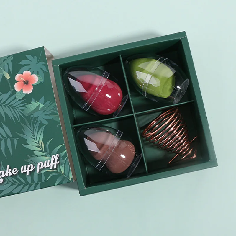 Cosmetische Ei Groothandel Nat En Droog Poeder Bladerdeeg Uitstrijkjes Make-Up Hot Gift Box Bird Pack Onafhankelijke Verpakking Beauty Blend