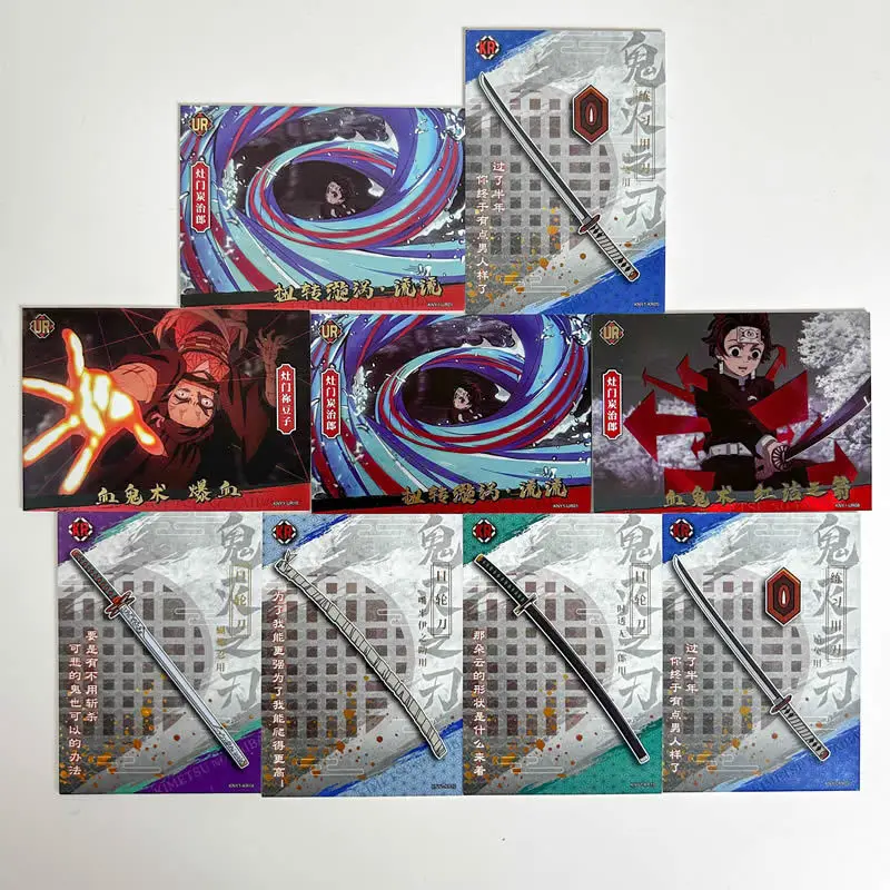 Card.Fun Demon Slayer Card New Deluxe Edition Thickened Card Tanjirou Nezuko Kanroji Anime Collection Cards Toys Kids Gifts