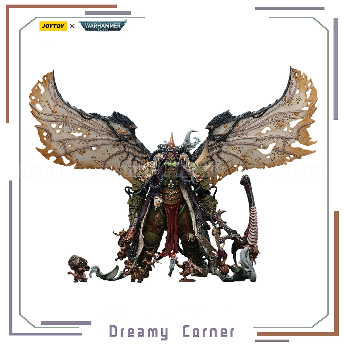 In Stock】JOYTOY Warhammer 40K Mortarion Daemon Primarch of Nurgle