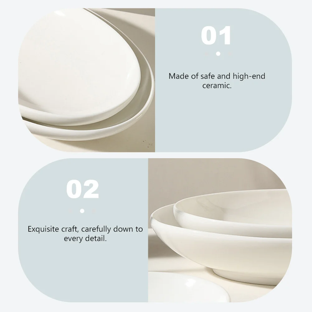 

Delicate Ceramic Cake Tray Wide Applications Perfect Gift for Friends Family Co-Workers Side Plates Set of 4 Cake Display Tray