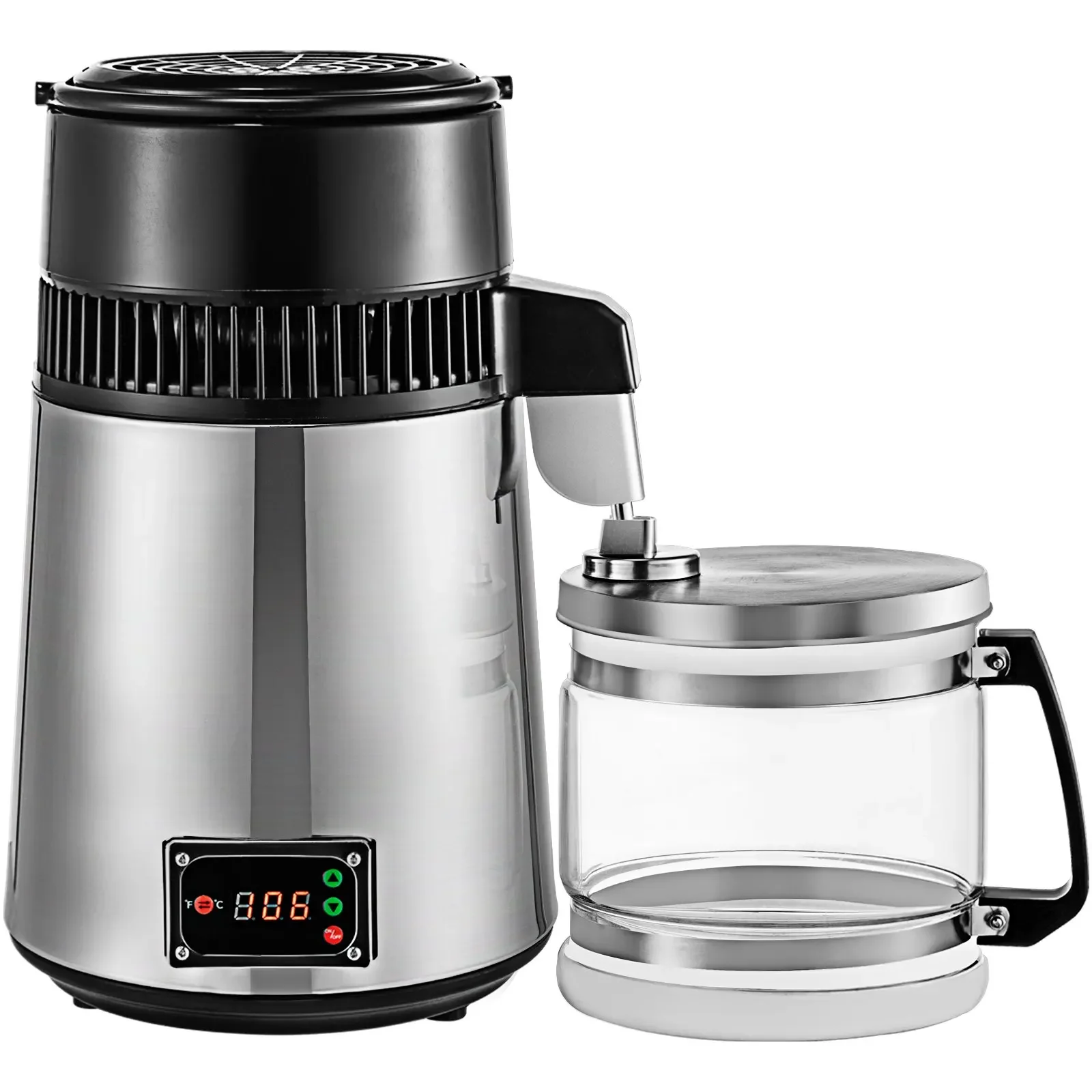 

VEVOR Water Distiller Filter Machine 4L Distilled Distillation Purifier Moonshine Apparatus DIY Dispenser Kit for Home Appliance