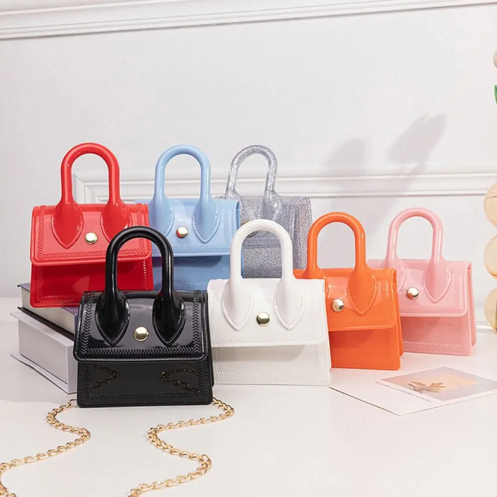 

PVC Mini Shoulder Bags New Clutch Top Handle Toddler Crossbody Bag Handbags Women
