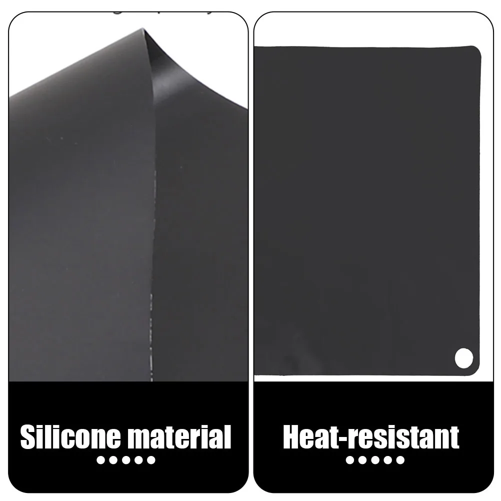 

2Pcs Silicone Induction Cooktop Mats Heat Resistant Non-Slip Protective Pads Kitchen Countertop Cooking Mat Hot Pot Pad Silicone