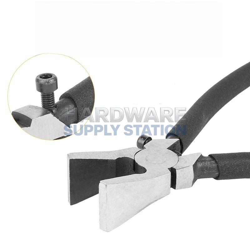 

Large Head Adjustable Wire Drawing Pliers Black Handle Version Practical Tools for DIY Jewelry Crafting & Wire Shaping Tasks