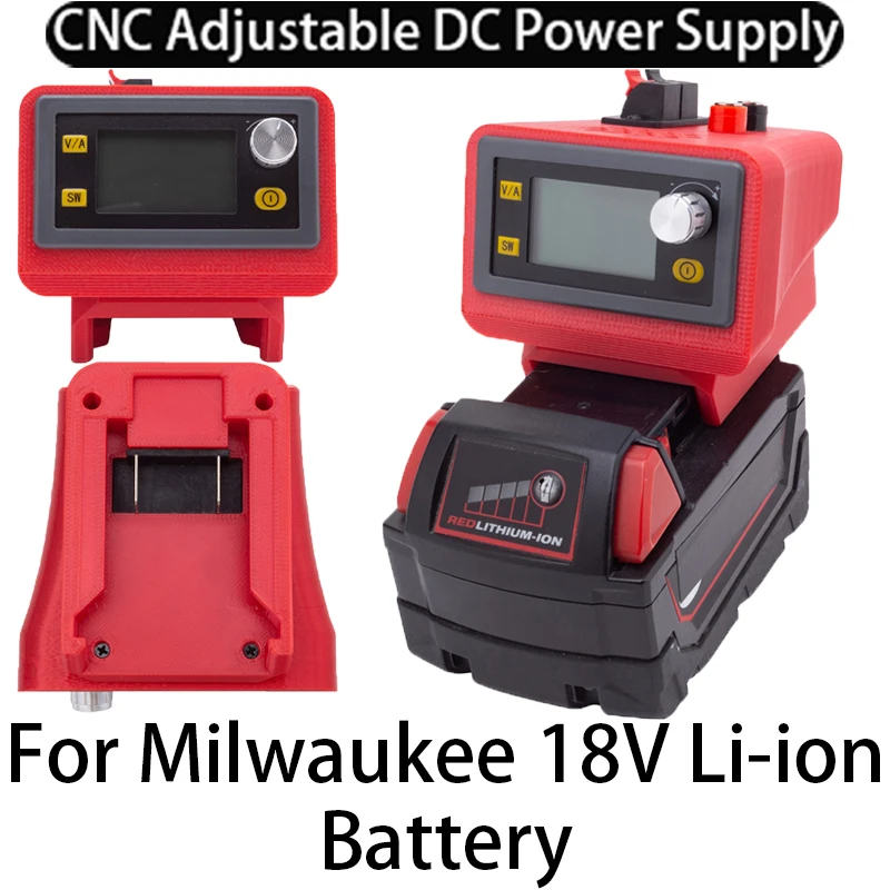 

CNC adjustable DC regulated power supply for Milwaukee 18V Li-ion battery Adapter Buck-boost controllable power supply