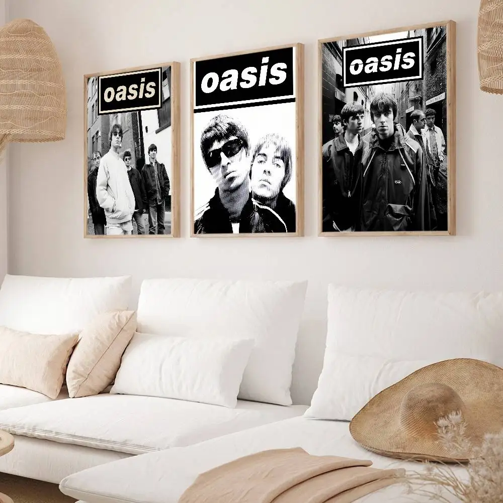 Band O-Oasis Definitely Maybe Poster Decorative Paintings Suitable For Living Rooms Bedrooms Offices And Bars