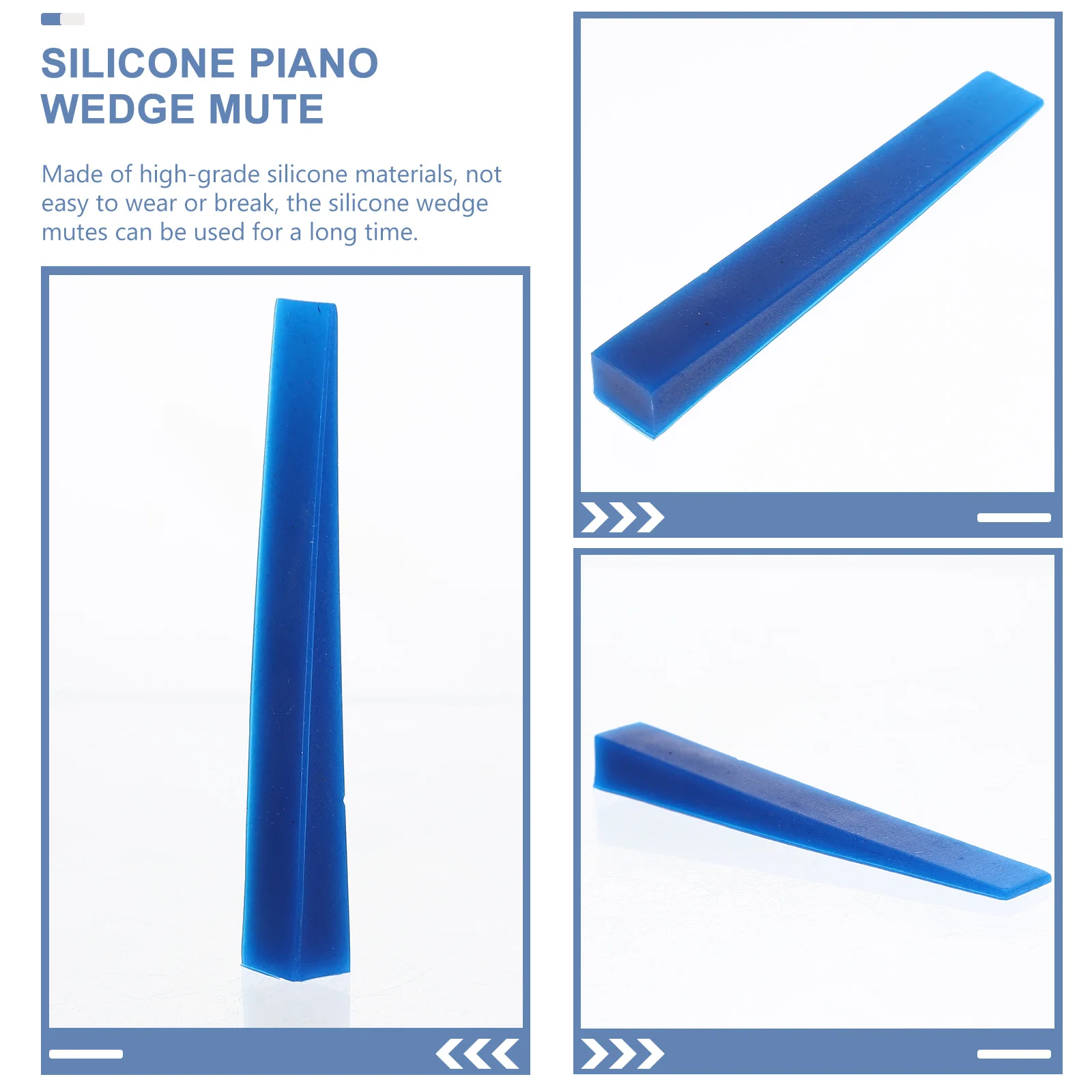 

4Pcs Silicone Piano Tuning Mutes Flexible Durable Piano Wedges Tuning Tools Accessories Kit Musical Instrument Supplies