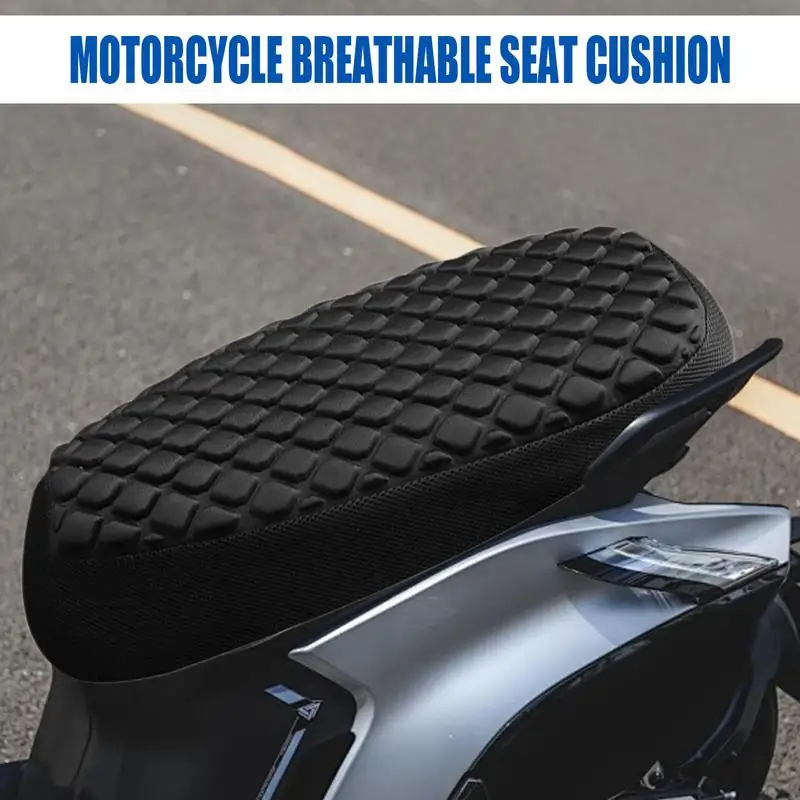 Motorcycle Seat Pad 3D Honeycomb Cushion High Elasticity Comfortable Seat Cushions Non-Breaking Motorcycle Accessories