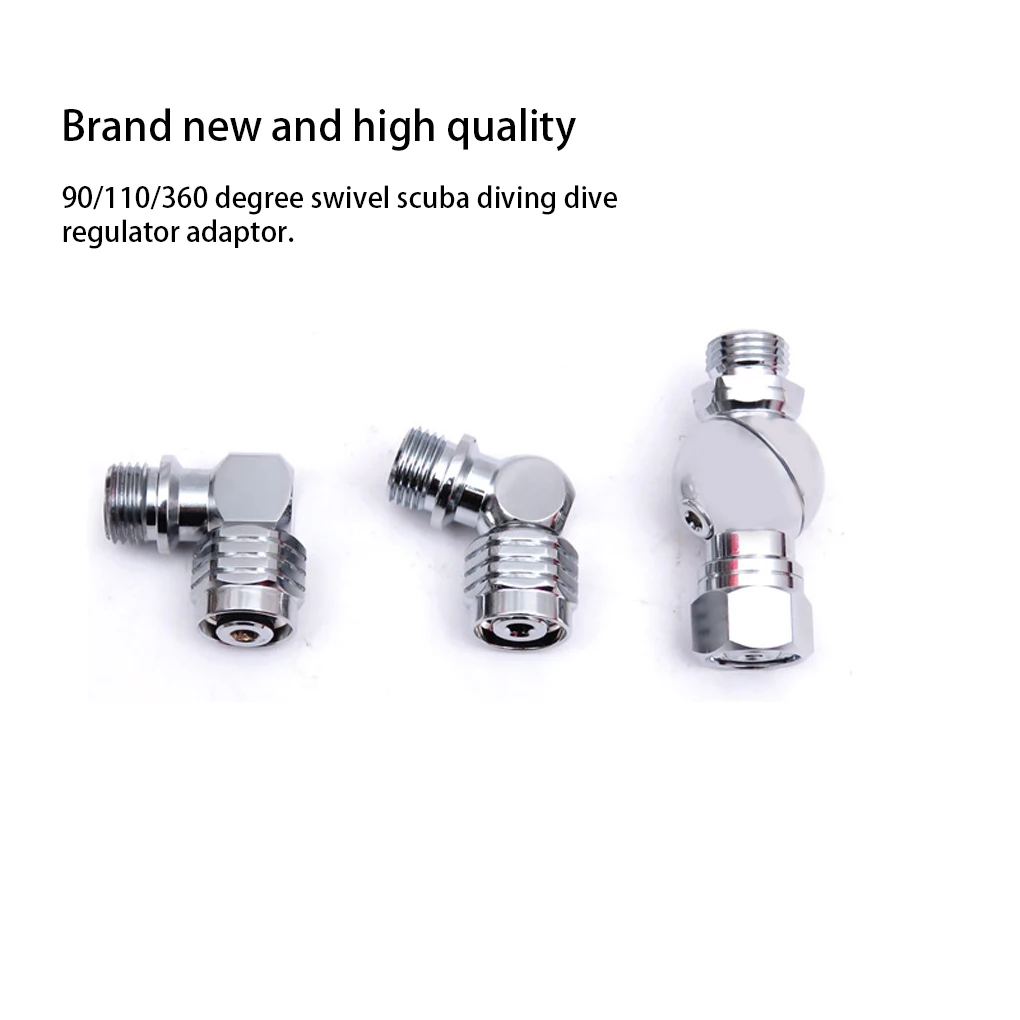 90 110 360 Degree Swivel Hose Adapter Portable Low High Scuba Universal Joint Hose Adapters Accessories AD-110 110