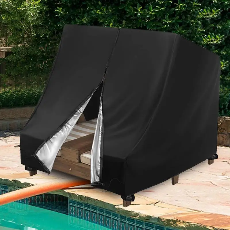 

Chaise Lounge Cover Waterproof Patio Double Chaise Lounge Chair Cover Protective Sleeve For Poolside Beach Weatherproof Pool