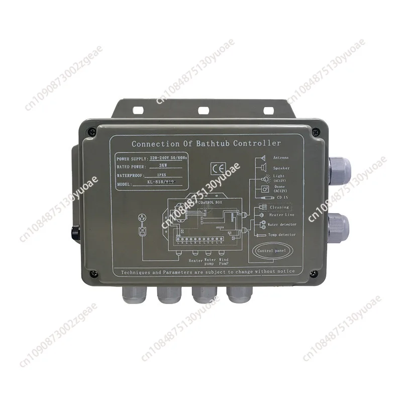 Massage Bathtub Controller, Control Board Computer, Spa Control System for Bathtub Used with CE, KL-818