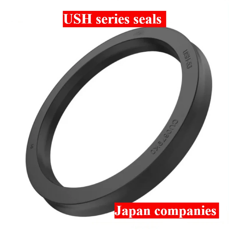 Japan USH Type Nitrile Rubber Piston Rod Oil Seal Ring for Excavator, Bulldozer, Loader,  Stamping Machine, Cutting Machine,