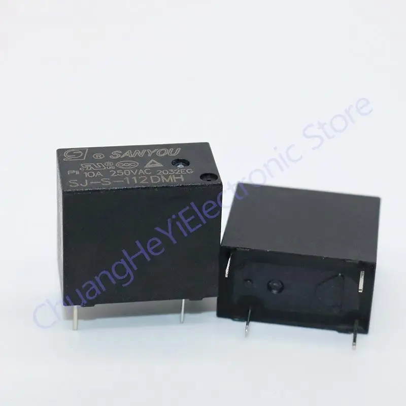 5PCS SJ-S-105DMH 5V SJ-S-112DMH 12V SJ-S-124DMH 24V 10A250V 4-pin normally open three-friend relay