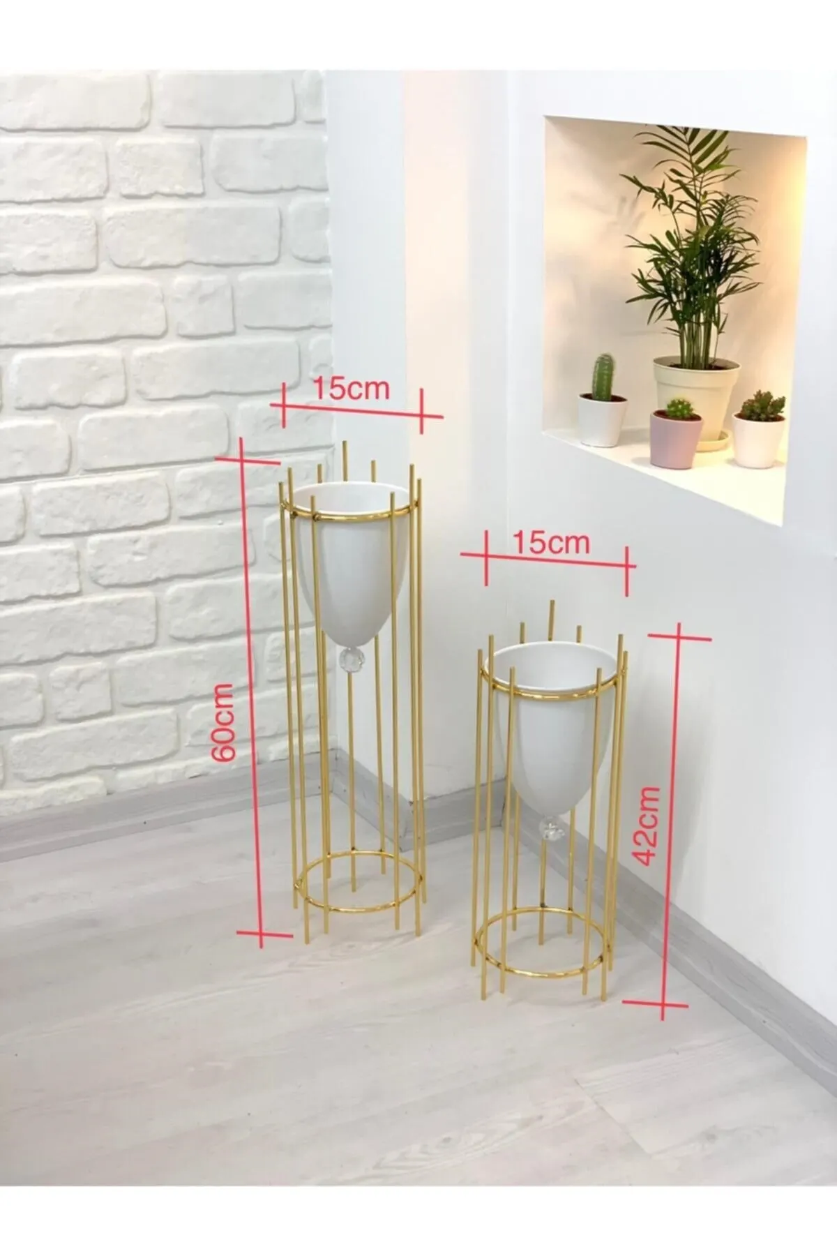 Nordic Metal Flower Pot luxury 2 Pcs 3 Color Decorative Vase Iron Stand Plant Pots support glasses big macetero Home Decoration