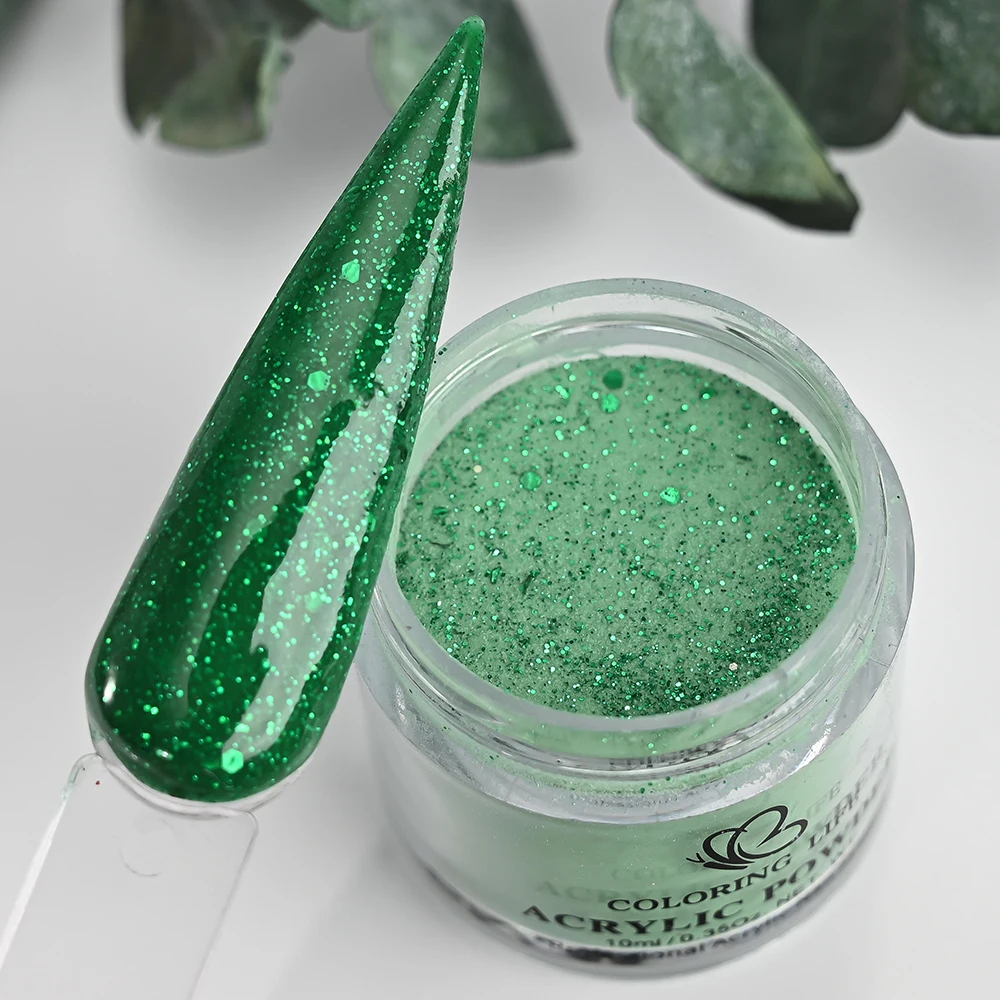 6 frascos glitter vermelho verde ouro prata natal prego acrílico em pó 3d escultura/tremagem/extensão francês acrílico prego em pó 10g * 6