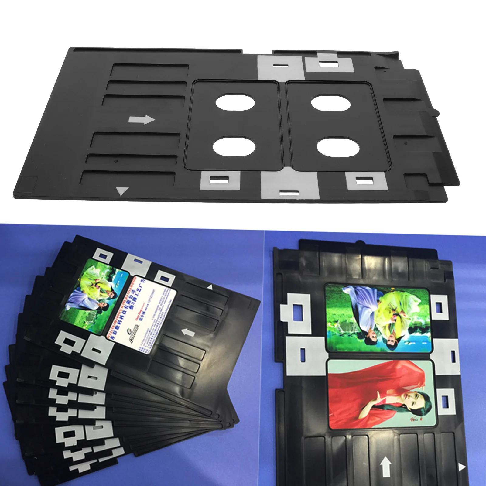 

Card Printer Tray PVC Material Professional Id Card Printing Tool Wear-Resistant Stable Slot Design Long-Lasting Printer