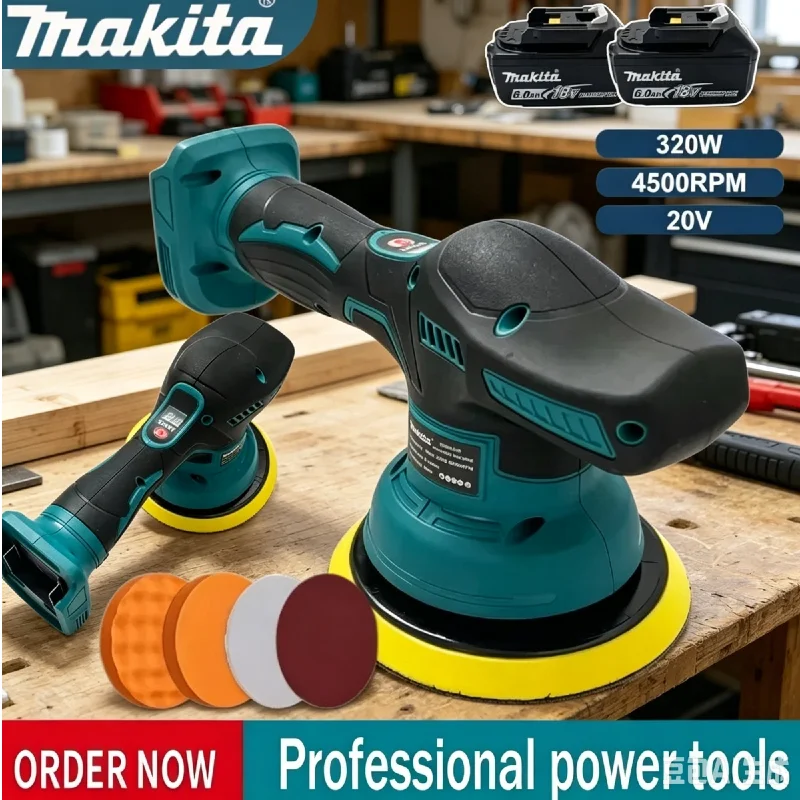

Premium Makita 8 Gears Digital Display Cordless Electric Polisher 18V Battery Powered Auto Car Wax Polishing Tool