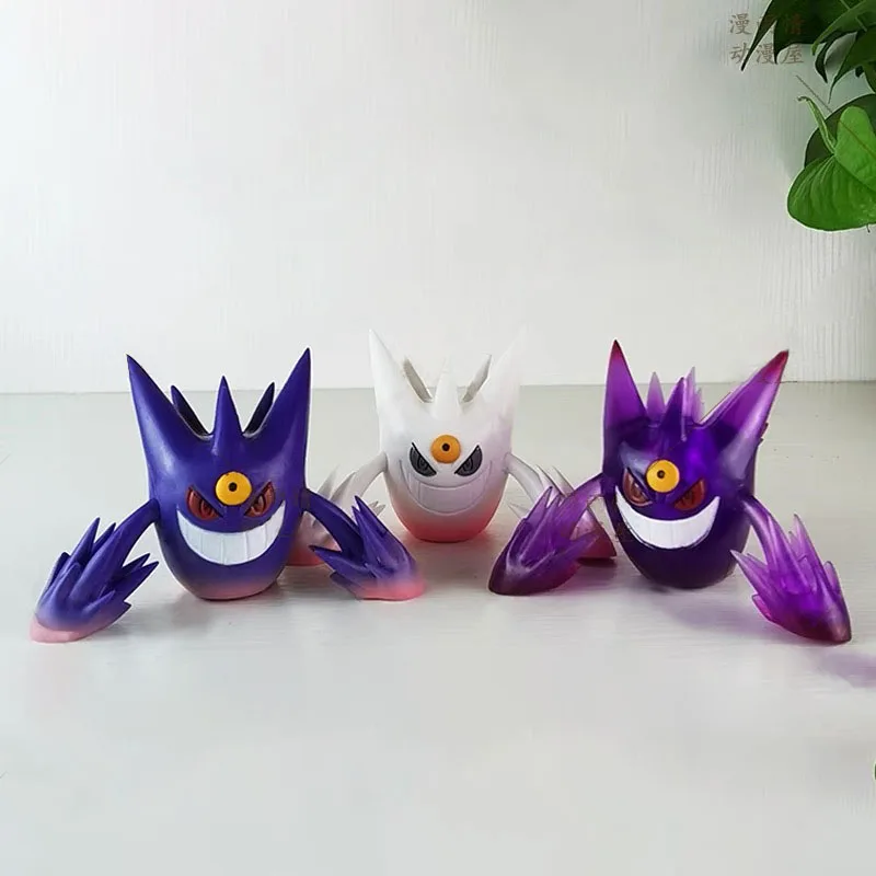 포켓몬 애니메이션 피규어 Gengar 8cm 액션 피규어 장식 애니메이션 주간 모델 인테리어 장식 어린이 주변기기 크리스마스 선물
