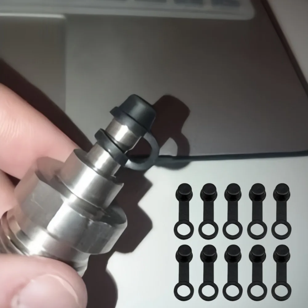 10/50pcs Car Brake Pump Rubber Dust Cap Oil Drain Screw Cap Brake Caliper Bleed Nipple Screw Dust Caps Auto Motorcycle Parts
