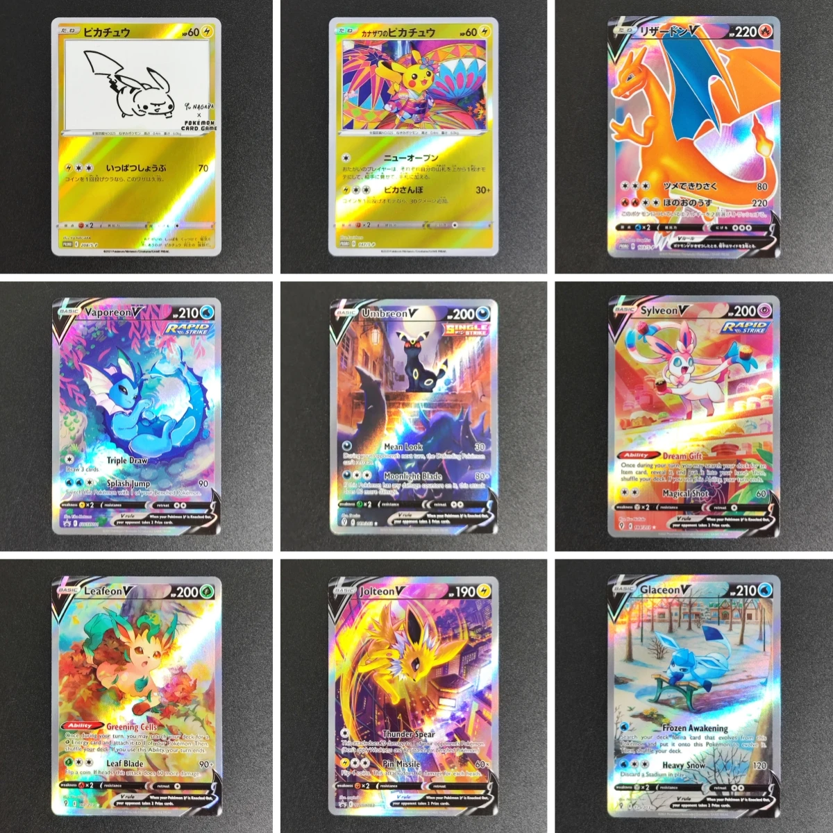 Pokemon PTCG Pocket Gengar Umbreon Pikachu tarjeta coleccionable edición de juego Anime colección de tarjetas Flash de dibujos animados regalo de autocontrol