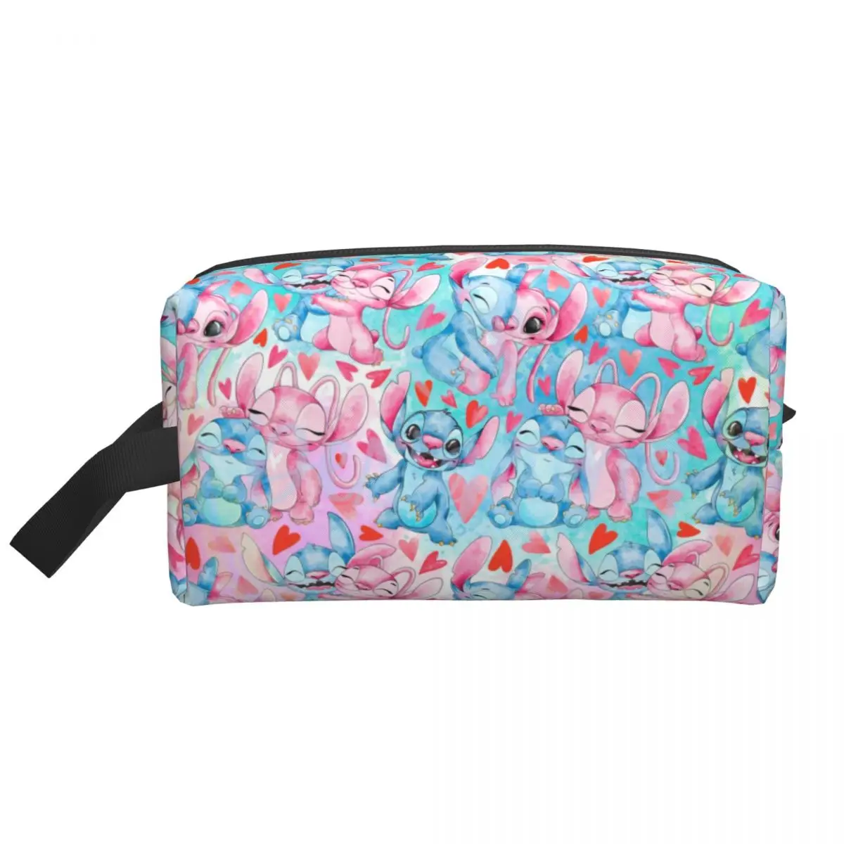 Custom Kawaii Stitch Disney Pattern borsa da toilette da viaggio donna Cartoon Cosmetic Makeup Organizer Beauty Storage Dopp Kit