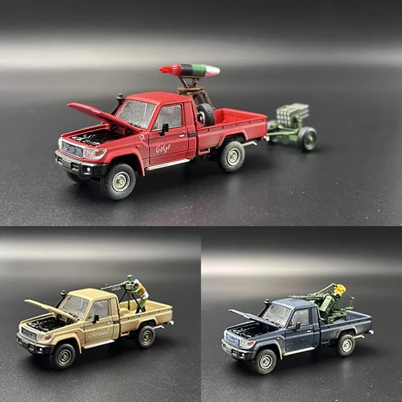 HF 1:64 LC79 J70 WAR Armed Pickup Truck Toys Collection Miniature Toy HobbyFans Diecast Diorama Car Model Collection