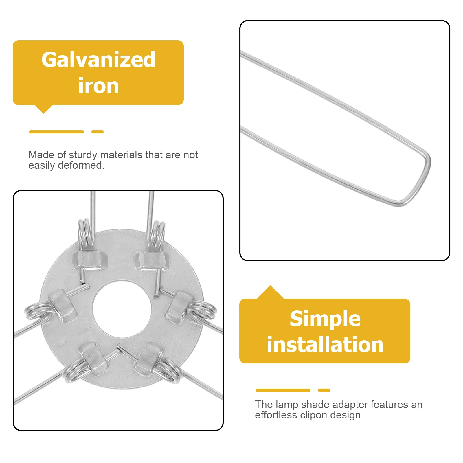 Support de lampe avec pince à ressort, clips de lumière encastrés, support rapide, ampoule en fer galvanisé, éclairage de retenue, filtre, 5 pièces