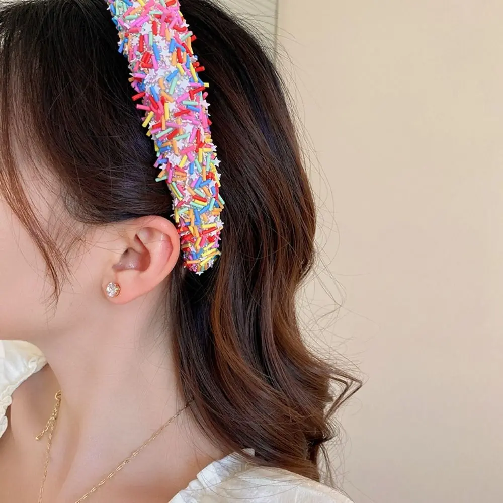 Retro Star Donut Headband Face Wash Korean Style Hair Hoop Acrylic Make Up Daily
