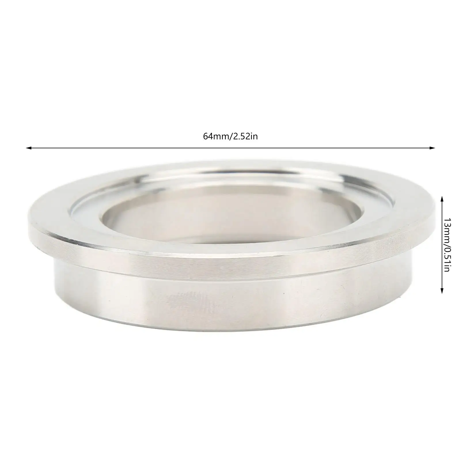 Flange de entrada de solda de 44 mm Flange de entrada de resíduos antienvelhecimento de aço inoxidável 304 duro para carro