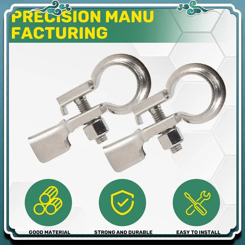 

Премиум, 1 пара клемм аккумулятора, разъемы, зажимы, комплект медных клемм аккумулятора с защитными клеммами от коррозии аккумулятора, 17 мм