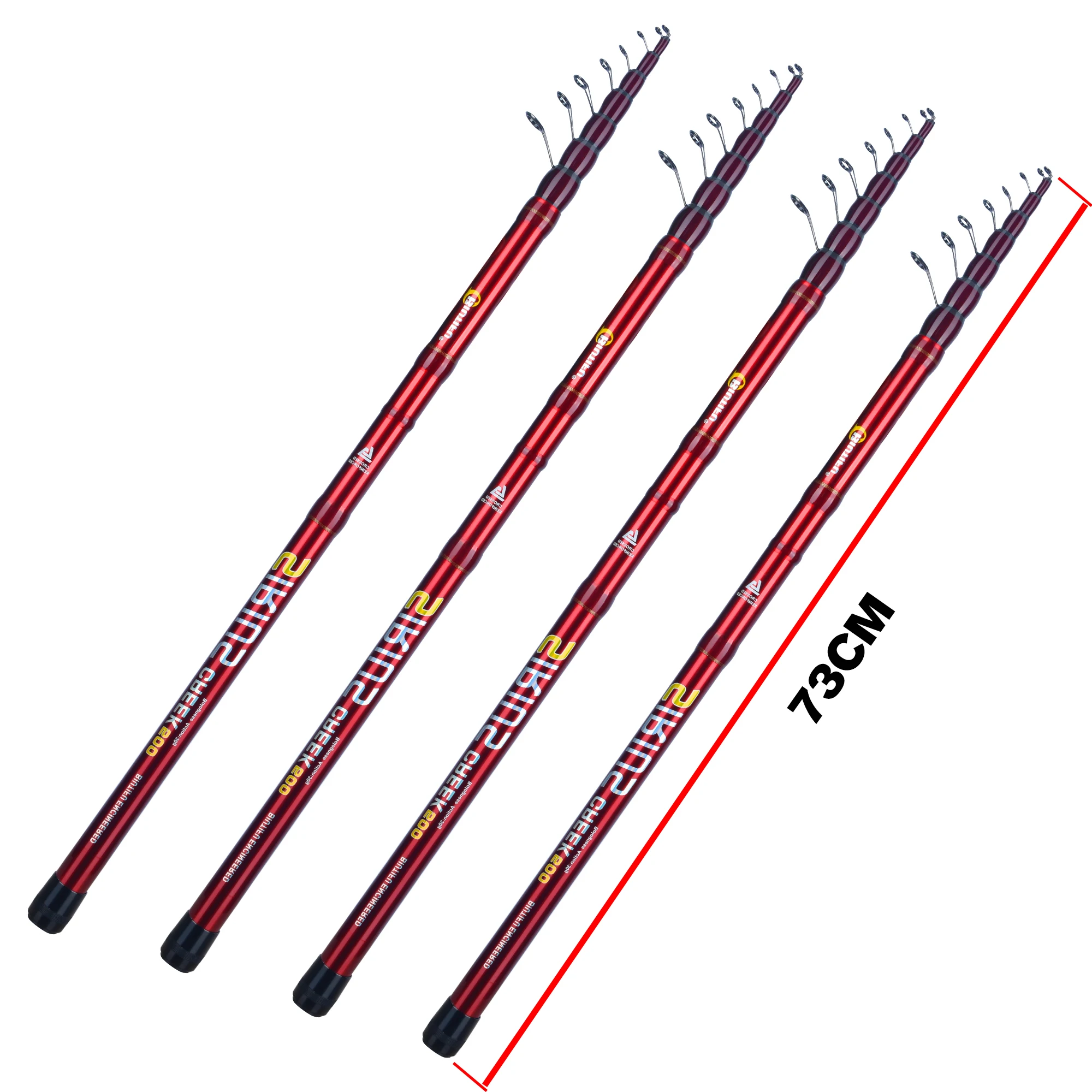 BIUTIFU Telescopic Bolognese Fishing Rods 4.0/4.5/5/6.0/6.5 M T800 Carbon Travel UltraLight SPINNING FLOAT กลางแจ้ง 30g Trout POLE