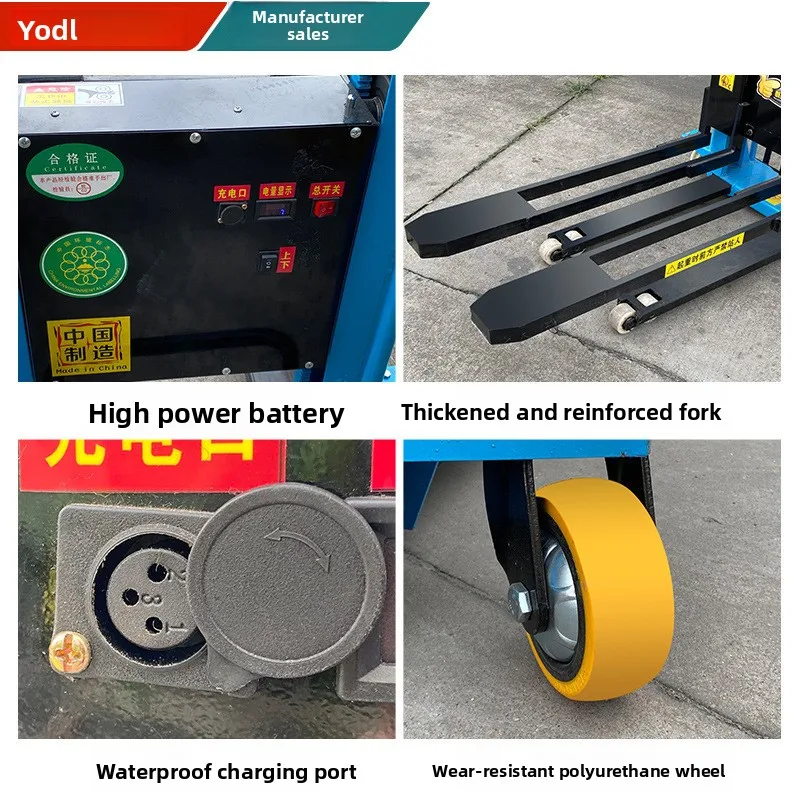 LH truck-mounted forklift cargo unloading and hand-pushing magic tool, fully automatic portable handling loader