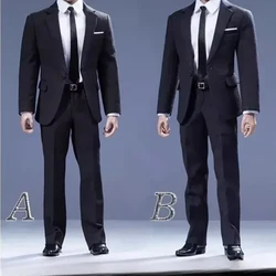 Toy Center 1/6 Male Soldier Black Business Suit British Gentleman Suit Clothes Set Modle CEN-M11 for 12