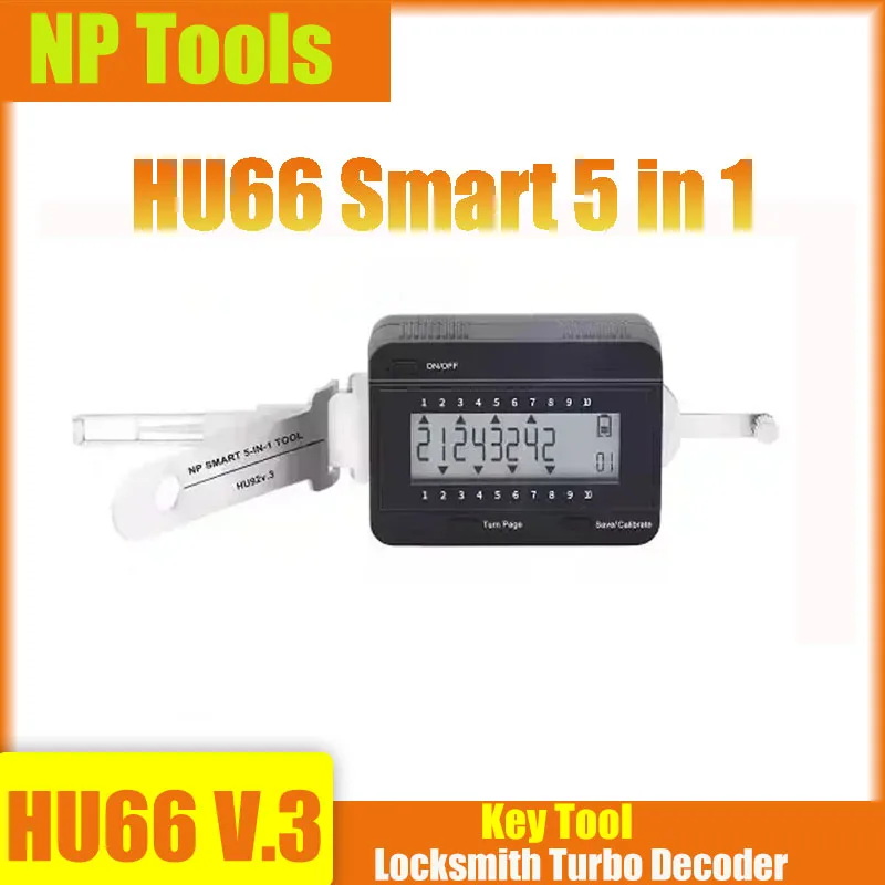 Tool Keys NP Tools HU66 Smart 5 in 1 V3 Key Tool for Audi VW Auto Magic Tool Locksmith Turbo Decoder Auto Door Lock Repair Tools