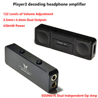 HIFI Decoding Headphone Amplifier 430mW Power CS43131 DAC DSD256 384KHz 32bit Decoding Headphone Amplifier Balanced Outputs
