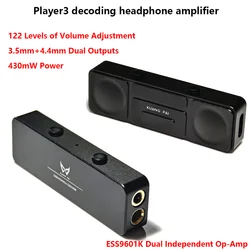 HIFI Decoding Headphone Amplifier 430mW Power CS43131 DAC DSD256 384KHz 32bit Decoding Headphone Amplifier Balanced Outputs