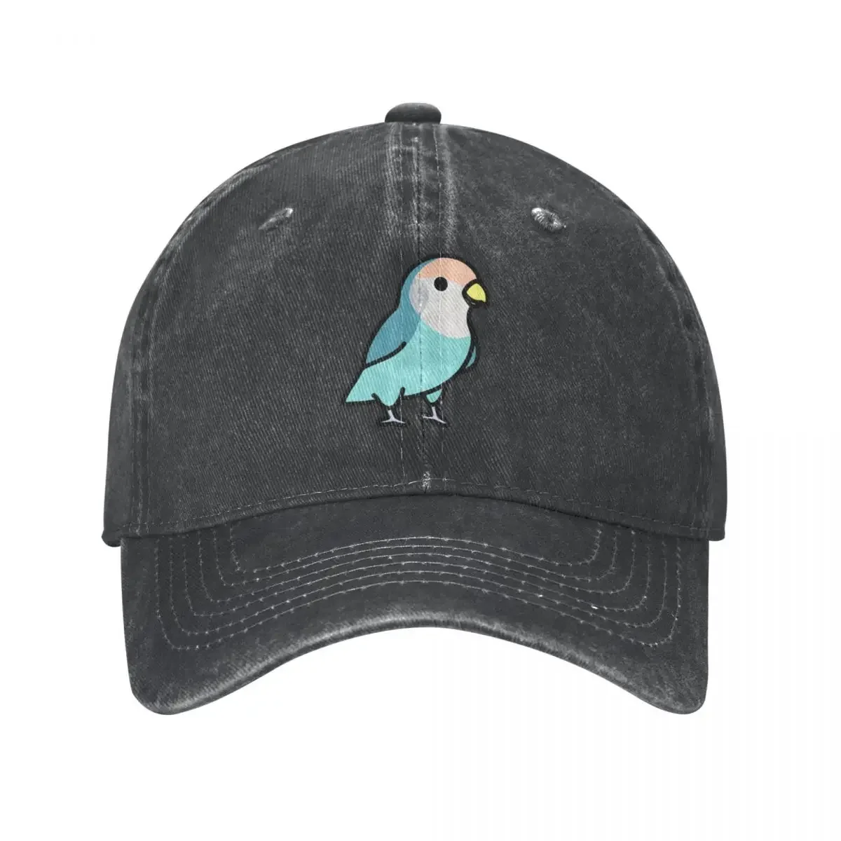 Blue Peach-Face Lovebird Baseball Cap Visier Vintage Trucker Hüte Frauen Golf Wear Männer