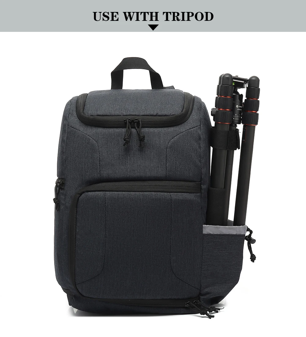 Sac étanche pour appareil Photo, sac à dos pour Canon, Nikon, Sony, Xiaomi, ordinateur Portable DSLR, trépied de voyage Portable, pochette pour objectif, sac vidéo