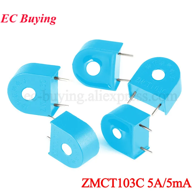 5pcs/1pc ZMCT103C 5A/5mA Micro Precision Phase Current Transformer Output Current Sensor ZMCT103 Current Sensors