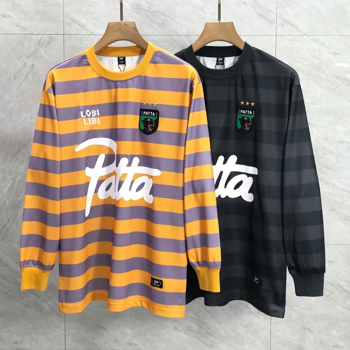 Patta Football Jerseys Sports Long Sleeve T-shirt Street Men's Europe American Trend Print T Shirts