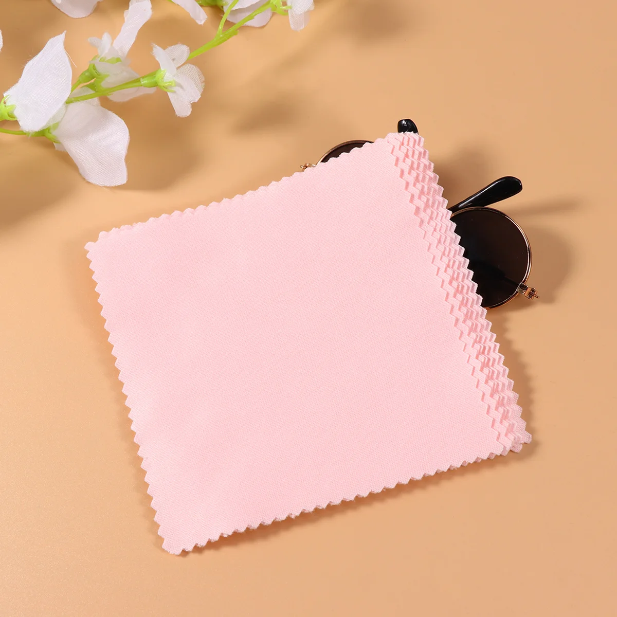 

80pcs Microfiber Cloth For Eyeglasses Lens Screen Camera Phone Eyeglasses Cloth Computer Spectacles Sunglasses Pink