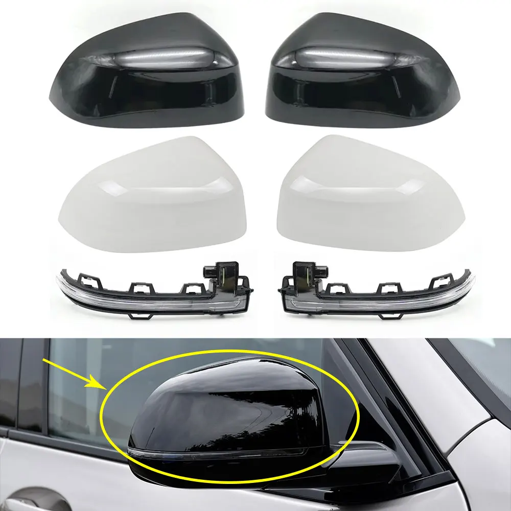 

Car Side Rearview Mirror House Shell Cover and Indicator Lamp For BMW X3 X4 X5 X6 X7 G01 G02 G04 G05 G07 G08 2018-2022