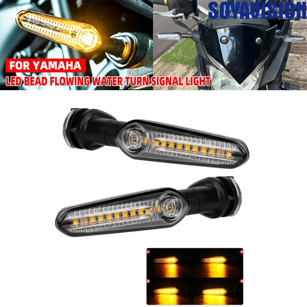 

Motorcycle Mini LED Turn Signal Light Moto Flashing Light For YAMAHA MT07 Tracer 700 XJ6 FZ6 MT09 900 MT10 Front Rear Indicator