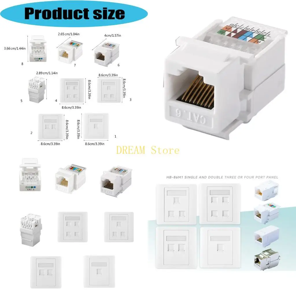 Multifunction Telecoms Module Panel with Gold Plate Contacts Stable Connection ABS best sale