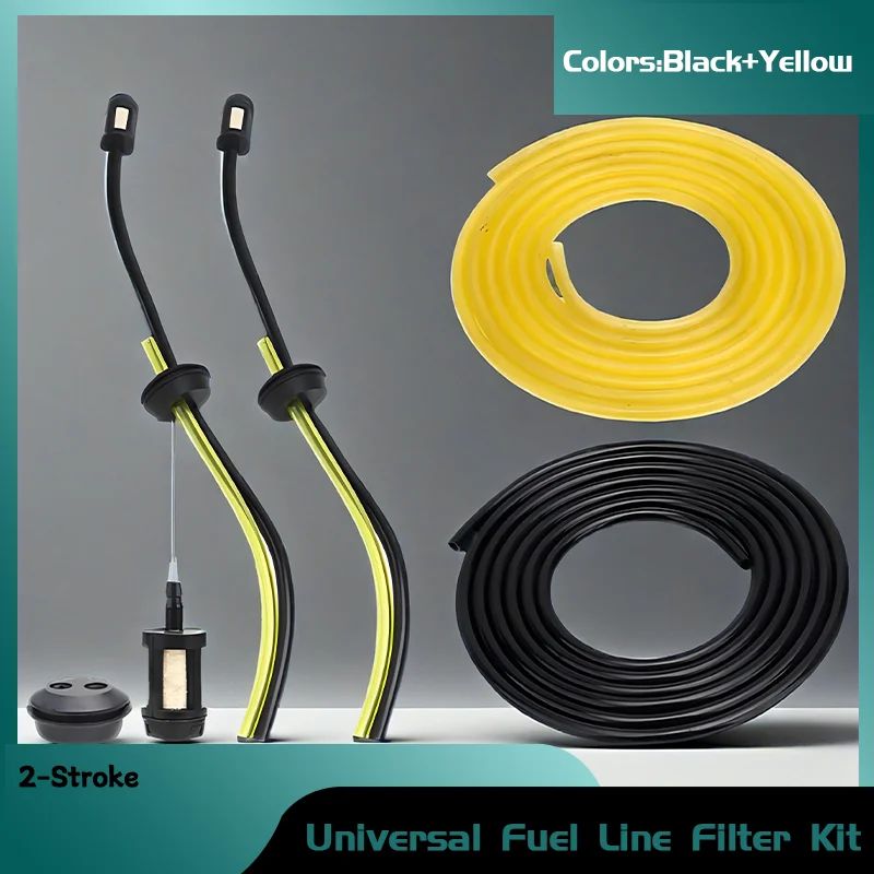 

Replacement Fuel Pipe In-Tank Filter Set & Primer Bulb Repair Kit For Universal 2-Stroke Chainsaw Lawn Mower Trimmer 1-50 Packs