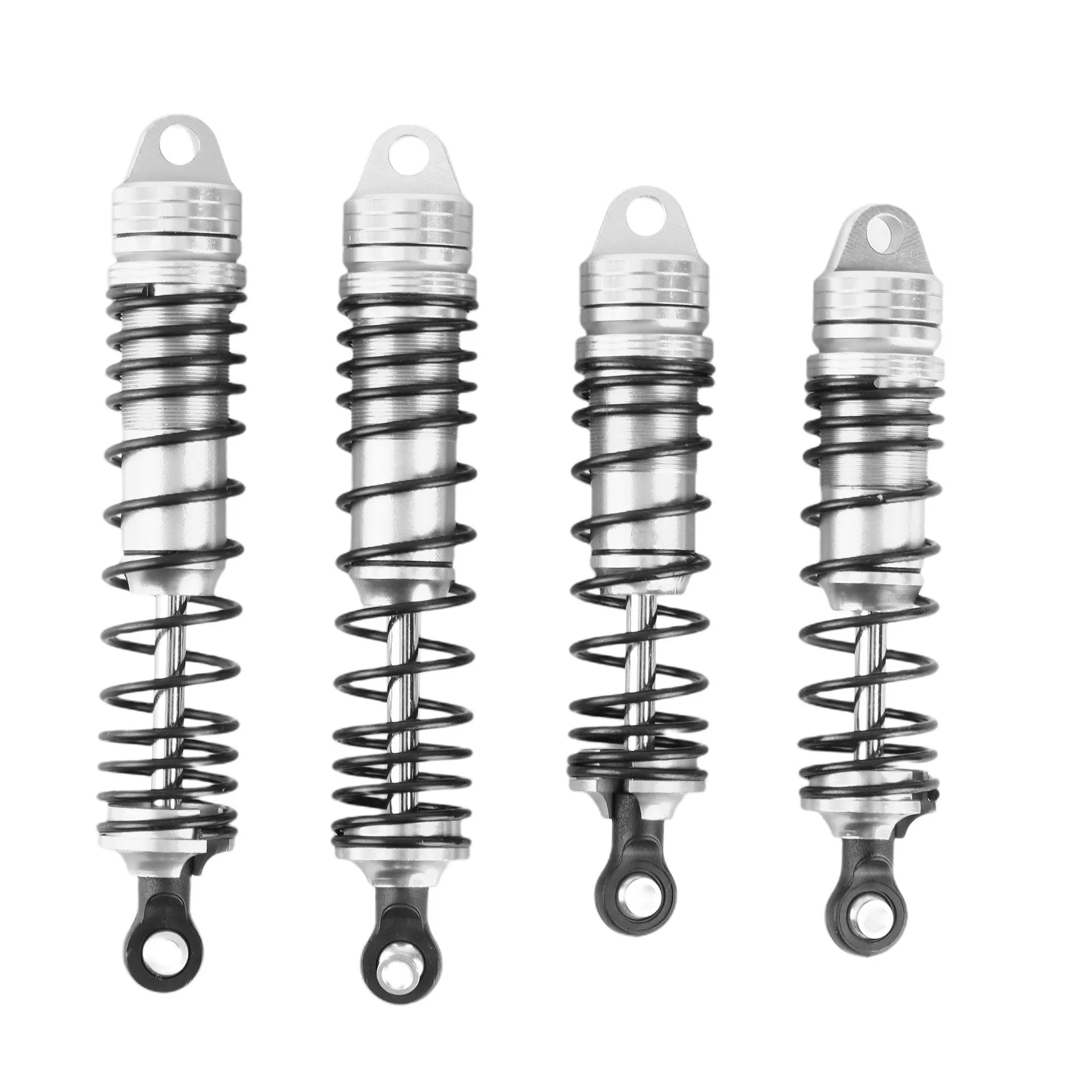 4Pcs Metal Front & Rear Shock Absorbers for Traxxas Slash 4X4 4WD 2WD Rustler Stampede Hoss 1/10 RC Car Upgrade Parts,4