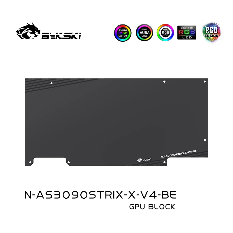 

Bykski N-AS3090STRIX-X-V4 Water Block Use for ASUS RTX 3090 /3080 Strix GPU Card / Full Cover Copper Radiator Block in Stock